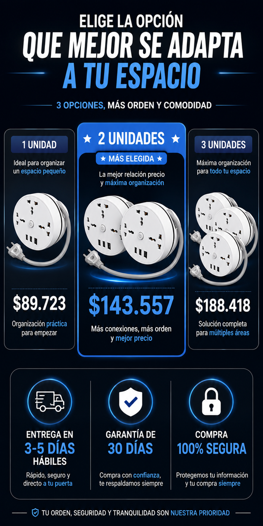 Extensión multitoma retráctil Rotrix